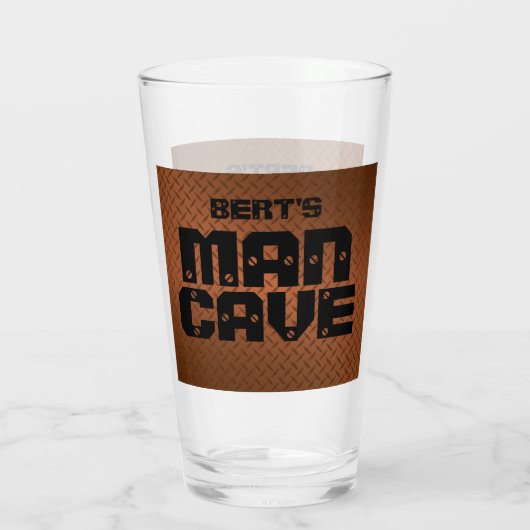 マンパーソナライズされたケーブカッパーダイヤモンド板ガラス タンブラーグラス (裏面)