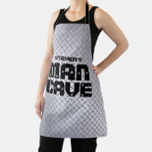 マンパーソナライズされたケーブステンレススチールダイヤモンドプレート エプロン (インサイチュ)