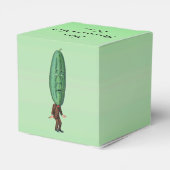 マンビッおもしろいクピックヘッドブラウンスーツグリーン フェイバーボックス (裏面サイド)