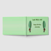 マンビッおもしろいクピックヘッド驚いた顔誕生日 ゲストブック (全面)