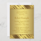 マンピュア金ゴールド50thバースデーパーティー 招待状 (裏面)