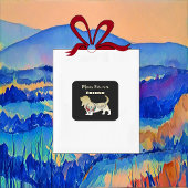 マンフォーエバーフレンド金ゴールドドッグフォークアート装飾品 スクエアシール