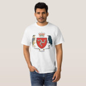 マンフラグ島-マンクスの紋章-ブラタグ·ヴァニン Tシャツ (正面フル)