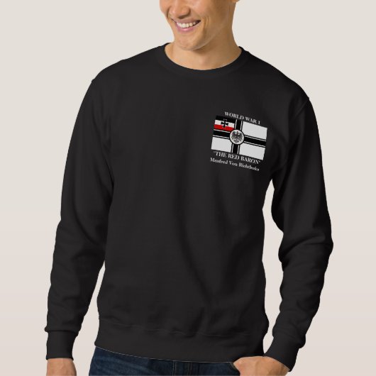マンフレッドフォンRichthofen Sweatshirt赤い男爵 スウェットシャツ (正面)