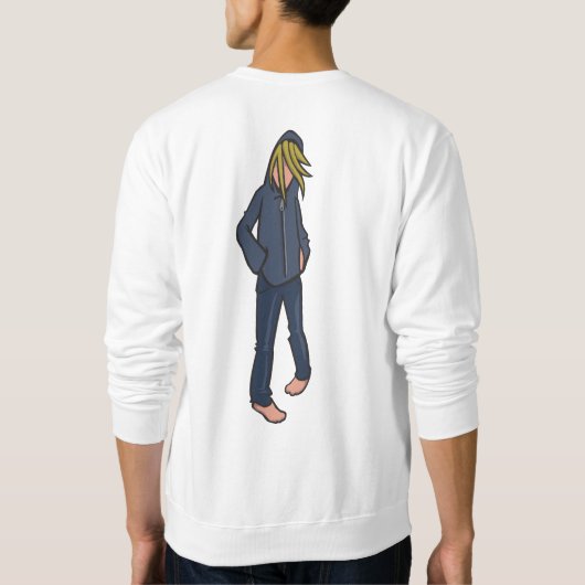 マンフード付きスウェットシャツ スウェットシャツ (裏面)