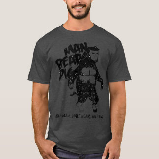 マンベアピグおもしろいヴィンテージ動物メンズグラフィックティー Tシャツ