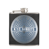 マンホールがクイーンズを覆う フラスク (正面)