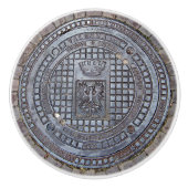 マンホールの蓋および玉石の道の陶磁器のノブ セラミックノブ (正面)