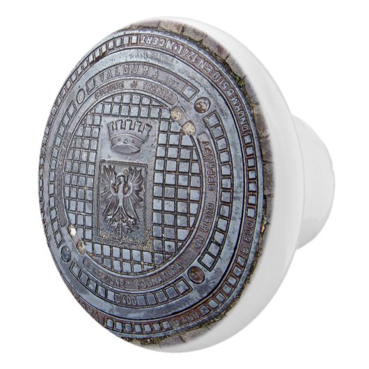 マンホールの蓋および玉石の道の陶磁器のノブ セラミックノブ (右)