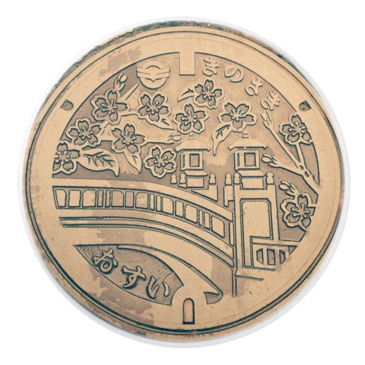 マンホールの蓋および玉石の道の陶磁器のノブ セラミックノブ (正面)