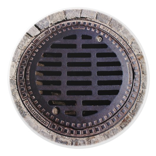 マンホールの蓋および玉石の道の陶磁器のノブ セラミックノブ (正面)