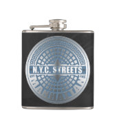 マンホールの蓋マンハッタン フラスク (正面)