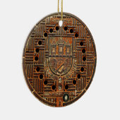 マンホールの蓋4 (プラハ) セラミックオーナメント (右)