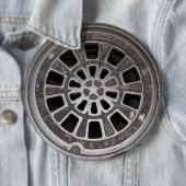 マンホールの蓋 缶バッジ (インサイチュ)