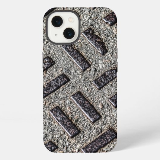 マンホールの蓋 iPhoneケース (裏面)