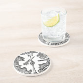 マンホールの通りカバーベルリンドイツのスタンプのデザイン コースター (側面)