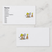 マンホールのTシャツおよびギフトの建設作業員 名刺 (正面/裏面)