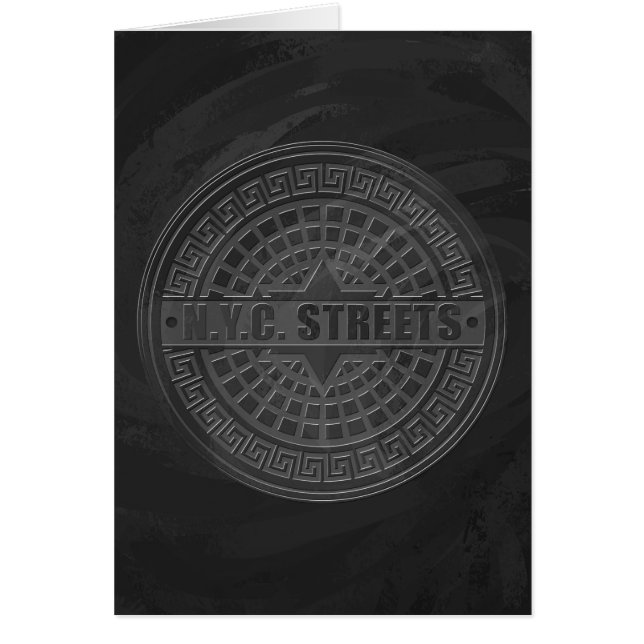 マンホールは黒い大理石を覆う (正面)