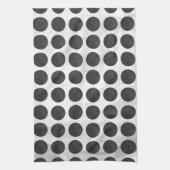 マンホールは黒い大理石を覆う キッチンタオル (縦)