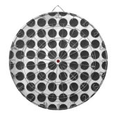 マンホールは黒い大理石を覆う ダーツボード (正面)