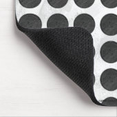 マンホールは黒い大理石を覆う マウスパッド (コーナー)