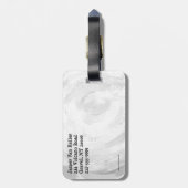 マンホールは黒い大理石を覆う ラゲッジタグ (裏面縦)