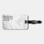 マンホールは黒い大理石を覆う ラゲッジタグ (裏面横)