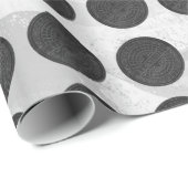 マンホールは黒い大理石を覆う ラッピングペーパー (ロールコーナー)