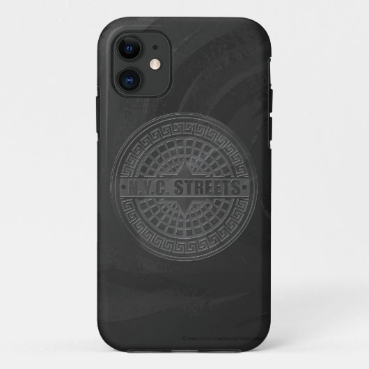 マンホールは黒い大理石を覆う Case-Mate iPhoneケース (裏面)