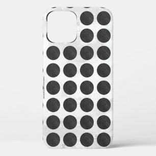 マンホールは黒い大理石を覆う iPhone 12ケース
