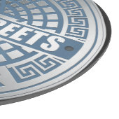 マンホールカバーブルックリンブルー カッティングボード (角)