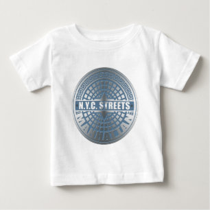 マンホールカバーマンハッタン ベビーTシャツ