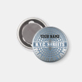マンホールカバーマンハッタン マグネット (正面/裏面)