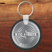 マンホールカバー気管支 キーホルダー (正面)