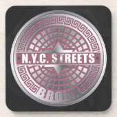 マンホールカバー気管支 コースター (正面)