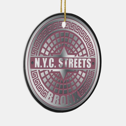 マンホールカバー気管支 セラミックオーナメント (右)