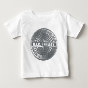 マンホールカバー気管支 ベビーTシャツ