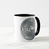 マンホールカバー気管支 マグカップ (正面右)