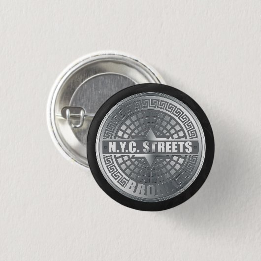 マンホールカバー気管支 缶バッジ (正面&裏面)