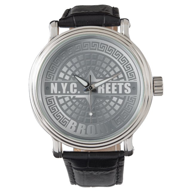 マンホールカバー気管支 腕時計 (正面)