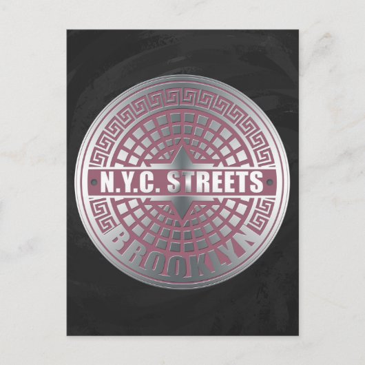 マンホールカバーBrooklyn ポストカード (正面)