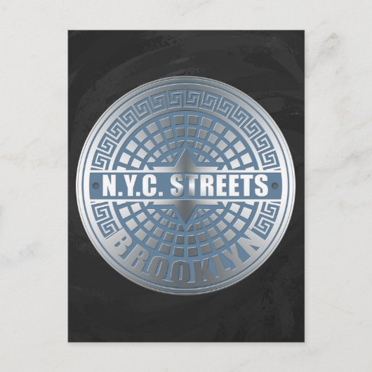 マンホールカバーBrooklyn ポストカード (正面)