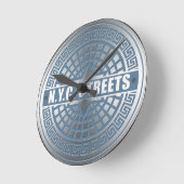 マンホールカバーNYC ラウンド壁時計 (傾斜)