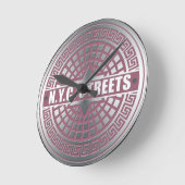 マンホールカバーNYC ラウンド壁時計 (傾斜)