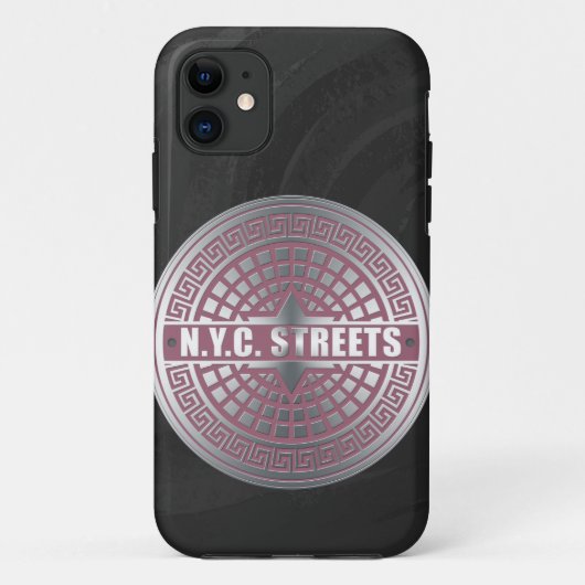 マンホールカバーNYC Case-Mate iPhoneケース (裏面)