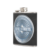 マンホールスタテンアイランドブルー フラスク (左)