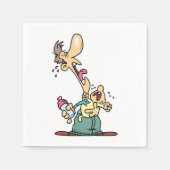 マンホールディングア泣き叫びベビー紙ナプキンス スタンダードカクテルナプキン (正面)