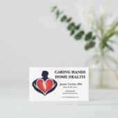 マンホールディングハートホームヘルスナース 名刺 (スタンド正面)