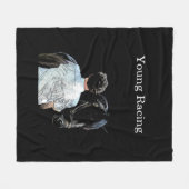 マンホールディングホースダークフリースブランケット フリースブランケット (正面(横))