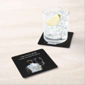 マンホールディングホースダーク紙 スクエアペーパーコースター (インサイチュ)